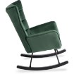 Mebel Elite Крісло-гойдалка Jackson, зелене, велюрове, ME.JACKSON/Z/V/FW - Home Club, зображення 4