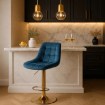 Mebel Elite Барный стул Arcos, синий, велюровый, ME.ARCOS/GR/ZL/V/H - Home Club, изображение 2
