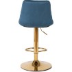 Mebel Elite Барный стул Arcos, синий, велюровый, ME.ARCOS/GR/ZL/V/H - Home Club, изображение 6