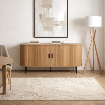 Mebel Elite Комод Trish 180 см, двухдверный, с выдвижными ящиками, дуб, ME.TRISH/D/KOM180 - Home Club
