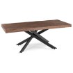 Mebel Elite Комплект: стол Hampton 160–240 см (орех/чёрный) и 4 стула Akita (кремовый), HAMPTON/O/CZ/S160-240/AKITA/KR/SZTR/Z4/K - Home Club, изображение 8