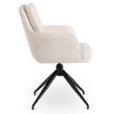 Mebel Elite Комплект: стол Hampton 160–240 см (орех/чёрный) и 4 стула Akita (кремовый), HAMPTON/O/CZ/S160-240/AKITA/KR/SZTR/Z4/K - Home Club, изображение 12