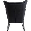 Mebel Elite Крісло-гойдалка Jackson, чорне, велюрове, ME.JACKSON/CZ/V/FW - Home Club, зображення 5