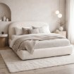 Mebel Elite Кровать 160x200 Rosso с ящиком для хранения, кремовый букле, ME.ROSSO/160/KR/TB/LOZZPOJ - Home Club, изображение 2