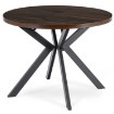 Mebel Elite Комплект: стіл Lukas 100–250 см (горіх/чорний) та 4 стільці Peru (чорні), LUKAS/O/CZ/S/PERU/CZ/V/Z4/K - Home Club, зображення 8