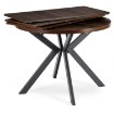 Mebel Elite Комплект: стіл Lukas 100–250 см (горіх/чорний) та 4 стільці Peru (чорні), LUKAS/O/CZ/S/PERU/CZ/V/Z4/K - Home Club, зображення 9