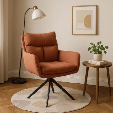 Mebel Elite Вращающееся кресло Paul Rude, ME.PAUL/RD/CZ/T/K - Home Club