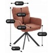 Mebel Elite Вращающееся кресло Paul Rude, ME.PAUL/RD/CZ/T/K - Home Club, изображение 8