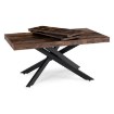 Mebel Elite Стіл Hampton, розкладний, 160–240 см, дуб у стилі рустик/чорний, ME.HAMPTON/RU/CZ/S160-240 - Home Club, зображення 3