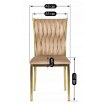 Mebel Elite Стул Dan, бежевый, плетеный, велюровый, ME.DAN/BZ/ZL/V/K - Home Club, изображение 12
