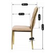 Mebel Elite Стул Dan, бежевый, плетеный, велюровый, ME.DAN/BZ/ZL/V/K - Home Club, изображение 13