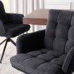 Mebel Elite Вращающееся кресло Akita, чёрное, из вельвета, ME.AKITA/CZ/SZTR/K - Home Club, изображение 5