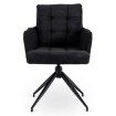 Mebel Elite Вращающееся кресло Akita, чёрное, из вельвета, ME.AKITA/CZ/SZTR/K - Home Club, изображение 7