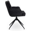 Mebel Elite Вращающееся кресло Akita, чёрное, из вельвета, ME.AKITA/CZ/SZTR/K - Home Club, изображение 8