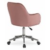 Mebel Elite Обертове крісло Tom, рожеве, велюрове, ME.TOM/R/CH/V/FO - Home Club, зображення 4