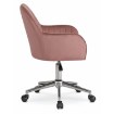 Mebel Elite Обертове крісло Tom, рожеве, велюрове, ME.TOM/R/CH/V/FO - Home Club, зображення 5