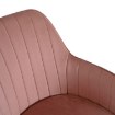 Mebel Elite Обертове крісло Tom, рожеве, велюрове, ME.TOM/R/CH/V/FO - Home Club, зображення 8