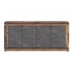 Mebel Elite Комода Blago 180 см, темний дуб/графіт, W.LUNEA/OSD/MA/KOM4D - Home Club, зображення 4