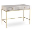 Mebel Elite Туалетний столик Marcos Кашмір/Золотий, рифлений, W.MAGGIORE/MA07/KASZ/N.ZL/U.ZL/B - Home Club