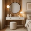 Mebel Elite Туалетний столик Marcos Кашмір/Золотий, рифлений, W.MAGGIORE/MA07/KASZ/N.ZL/U.ZL/B - Home Club, зображення 2