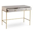 Mebel Elite Туалетний столик Marcos Кашмір/Золотий, рифлений, W.MAGGIORE/MA07/KASZ/N.ZL/U.ZL/B - Home Club, зображення 3