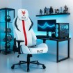 Mebel Elite Ігрове обертове крісло Nexon, біле, ME.FURY/B/E/T/FO - Home Club, зображення 2