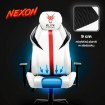 Mebel Elite Ігрове обертове крісло Nexon, біле, ME.FURY/B/E/T/FO - Home Club, зображення 6