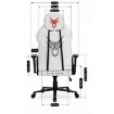 Mebel Elite Ігрове обертове крісло Nexon, біле, ME.FURY/B/E/T/FO - Home Club, зображення 16