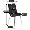 Mebel Elite Стул Cesar, черный, велюровый, ME.CESAR/CZ/V/K - Home Club, изображение 5