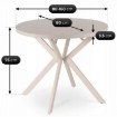 Mebel Elite Стол Dorian, раскладной, 80–160 см, цвет «Кашмир», ME.DORIAN/KASZ/S - Home Club, изображение 11