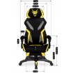 Mebel Elite Ігрове обертове крісло Maximo, чорне/жовте, ME.MAXIMO/CZ/ZO/T/FO - Home Club, зображення 6