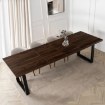Mebel Elite Раздвижной стол Edwin 160–260 см, орех/чёрный, ME.EDWIN/O/S - Home Club, изображение 3