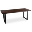 Mebel Elite Раздвижной стол Edwin 160–260 см, орех/чёрный, ME.EDWIN/O/S - Home Club, изображение 8