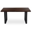 Mebel Elite Раздвижной стол Edwin 160–260 см, орех/чёрный, ME.EDWIN/O/S - Home Club, изображение 10