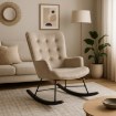 Mebel Elite Крісло-гойдалка Elis, бежеве, ME.ELIS/BZ/V/FW - Home Club, зображення 2