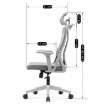 Mebel Elite Вращающееся кресло Juliet, эргономичное, серого цвета, ME.JULIET2/P/T/FO - Home Club, изображение 6