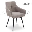 Mebel Elite Вращающееся кресло Larisa цвета капучино, ME.LARISA/CAP/CZ/T/K - Home Club