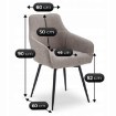 Mebel Elite Вращающееся кресло Larisa цвета капучино, ME.LARISA/CAP/CZ/T/K - Home Club, изображение 8