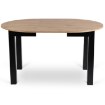 Mebel Elite Комплект: стіл Harry (102–142 см) з дуба Artisan/чорного кольору та 6 стільців Peru чорного кольору, W.HARRY/DA/CZ/S/PERU/CZ/V/Z6/K - Home Club, зображення 6