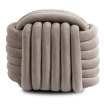 Mebel Elite Плетеный пуф Magma, бежевый, велюровый, ME.MAGMA/BZ/V/PUF - Home Club, изображение 4