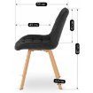 Mebel Elite Стілець Kathy, чорний, ME.KATHY/CZ/D/T/K - Home Club, зображення 7