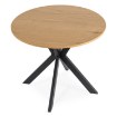 Mebel Elite Стіл Lauren 90 см, дуб золотистий/чорний, ME.LAUREN/D/CZ/S90 - Home Club, зображення 3