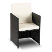 Mebel Elite Комплект садових меблів Bonito, чорний/кремовий, ME.BONITO/CZ/RT/OGR/ZES - Home Club, зображення 7