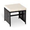 Mebel Elite Комплект садових меблів Bonito, чорний/кремовий, ME.BONITO/CZ/RT/OGR/ZES - Home Club, зображення 8