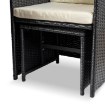 Mebel Elite Комплект садових меблів Bonito, чорний/кремовий, ME.BONITO/CZ/RT/OGR/ZES - Home Club, зображення 9