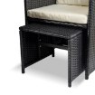 Mebel Elite Комплект садових меблів Bonito, чорний/кремовий, ME.BONITO/CZ/RT/OGR/ZES - Home Club, зображення 10