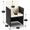 Mebel Elite Комплект садових меблів Bonito, чорний/кремовий, ME.BONITO/CZ/RT/OGR/ZES - Home Club, зображення 14