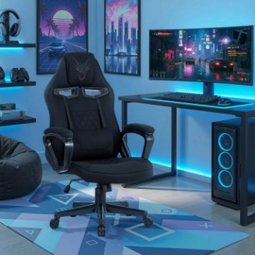 Mebel Elite Игровое вращающееся кресло Vidal, чёрное, ME.VIDAL/CZ/T/FO - Home Club
