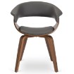 Mebel Elite Стул Gary из экокожи, серый/орех, ME.GARY/P/O/DG/E/K - Home Club, изображение 4