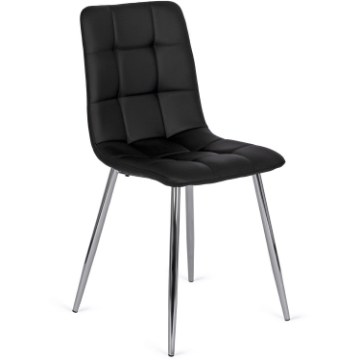 Mebel Elite Стілець Enzo, чорний, екошкіра, ME.ENZO/CZ/CH/E/K - Home Club